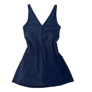 Abercrombie & Fitch Dress XXSP Black Athleisure V-Neck Mini Dress